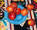 FRUIT ON THE TABLE by Jay Clements at Ross's Online Art Auctions