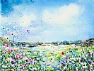 FLOWERS AND WAVES by Jane Taylor at Ross's Online Art Auctions