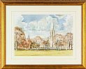 CHURCH BY THE PARK by George Cuckson at Ross's Online Art Auctions
