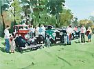 CLASSIC CAR RALLY by Kenny Hayes at Ross's Online Art Auctions