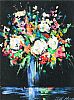STILL LIFE , VASE OF FLOWERS by Jill Hogg at Ross's Online Art Auctions