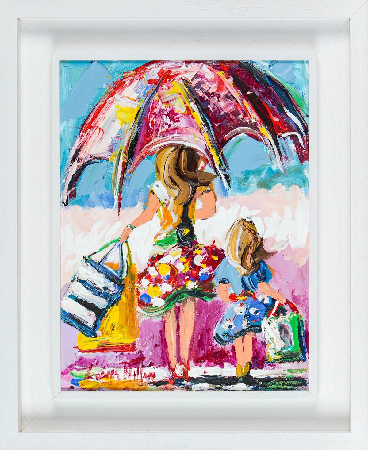 OUT SHOPPING by Lorna Millar at Ross's Online Art Auctions