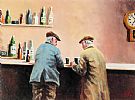 A CHAT AT THE BAR by Liam Reilly at Ross's Online Art Auctions