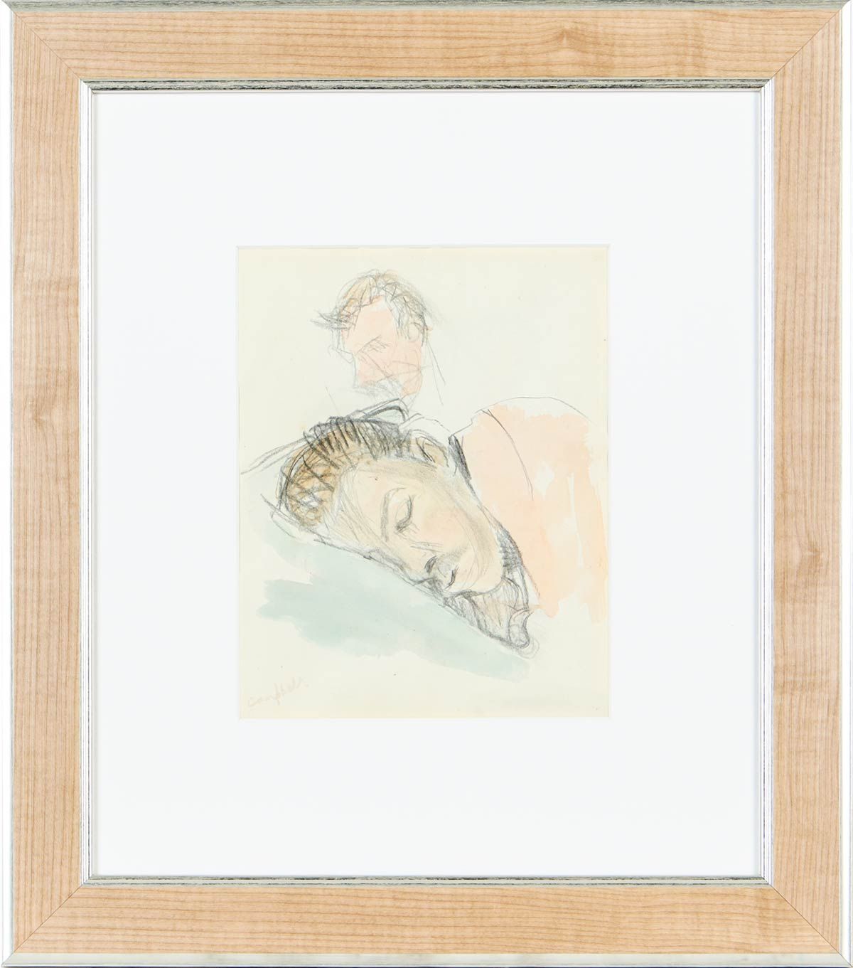 THE ARTIST SLEEPING by George Campbell RHA RUA at Ross's Online Art Auctions