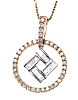 9CT GOLD DIAMOND PENDANT & CHAIN at Ross's Online Art Auctions