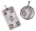 SILVER LOCKET & PENDANT at Ross's Online Art Auctions