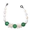 SILVER JADE & PEARL EARRING, BRACELET & NECKLACE SET at Ross's Online Art Auctions