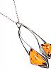 STERLING SILVER AMBER NECKLACE at Ross's Online Art Auctions