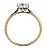 18CT GOLD MOISSANITE SOLITAIRE RING at Ross's Online Art Auctions