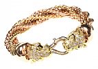 18CT GOLD ROPE-LINK BRACELET at Ross's Online Art Auctions