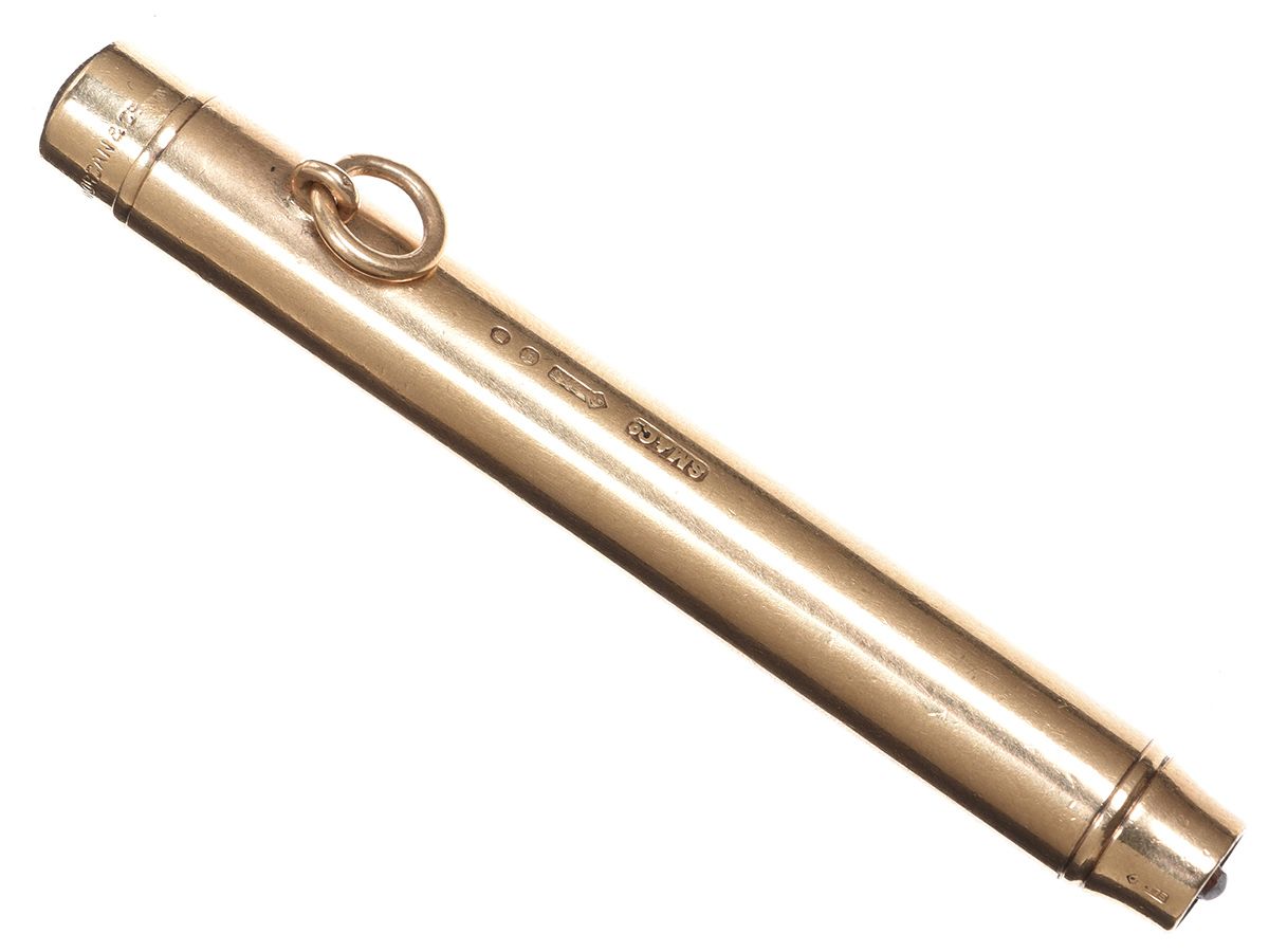 9CT GOLD PENCIL HOLDER at Ross's Online Art Auctions