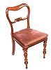 SET OF FOUR VICTORIAN SADDLE BACK DINING ROOM CHAIRS at Ross's Online Art Auctions