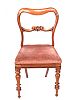 SET OF FOUR VICTORIAN SADDLE BACK DINING ROOM CHAIRS at Ross's Online Art Auctions