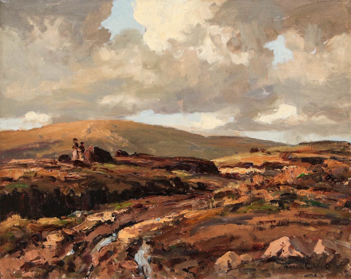 STORMY DAY, ANTRIM MOORS by Maurice Canning  Wilks ARHA RUA at Ross's Online Art Auctions
