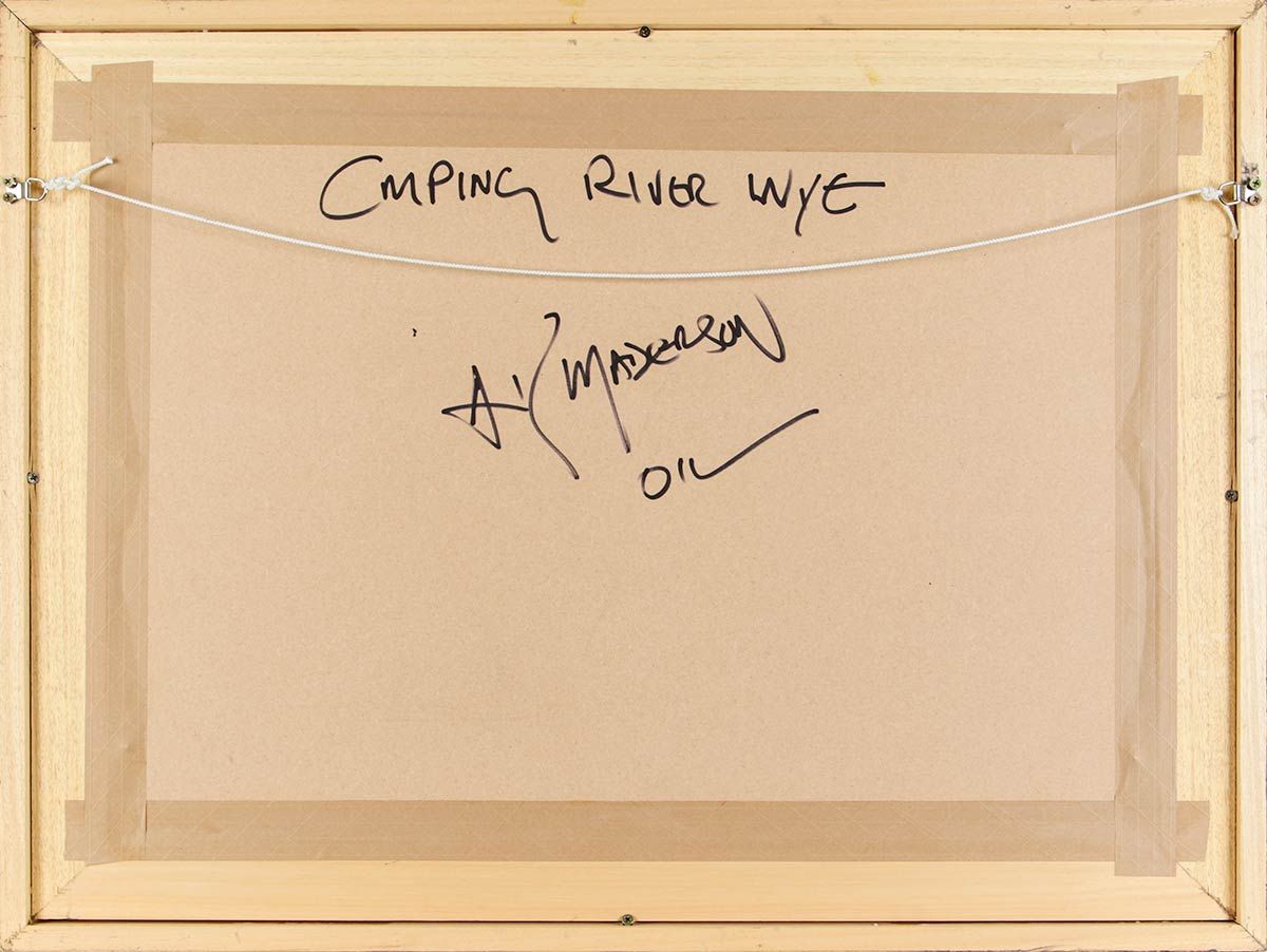 CAMPING, RIVER WYE by Arthur K. Maderson at Ross's Online Art Auctions