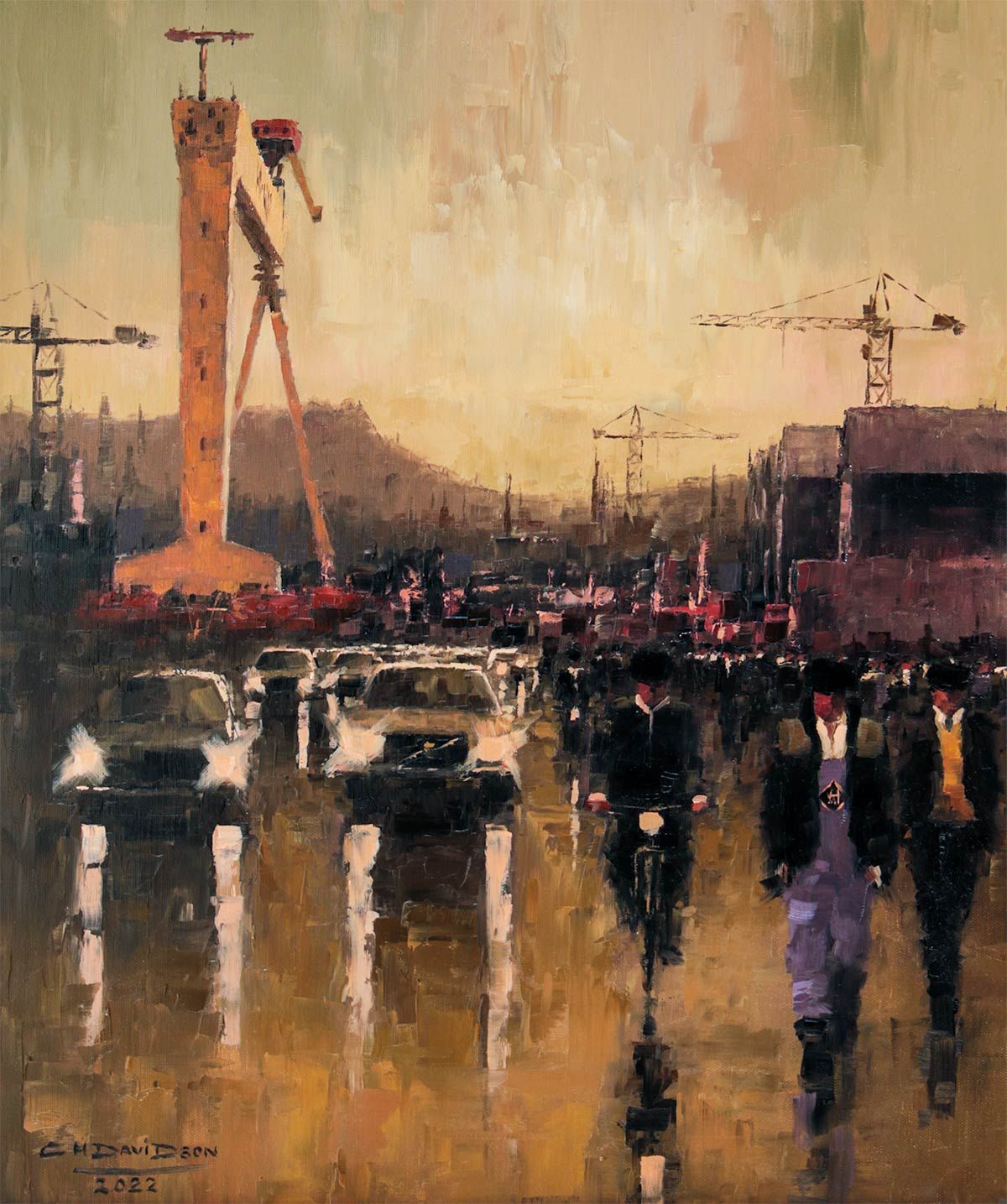 EAST YARD EXODUS by Colin H. Davidson at Ross's Online Art Auctions