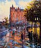 AFTERNOON LIGHT , DONEGALL SQUARE by Gerry Glynn at Ross's Online Art Auctions