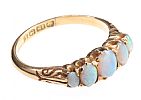 18CT GOLD OPAL RING at Ross's Online Art Auctions