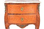 TWO ANTIQUE BOMBAY MARBLE TOP CHESTS at Ross's Online Art Auctions
