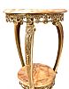ONYX & BRASS LAMP TABLE at Ross's Online Art Auctions
