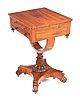 WILLIAM IV ROSEWOOD WORK TABLE at Ross's Online Art Auctions