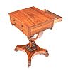 WILLIAM IV ROSEWOOD WORK TABLE at Ross's Online Art Auctions
