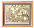TWENTIETH CENTURY FRAMED MAP at Ross's Online Art Auctions