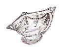PIERCED SILVER BOAT SHAPED DISH at Ross's Online Art Auctions