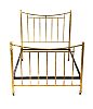 VICTORIAN 4FT 6 INCHES BRASS BED at Ross's Online Art Auctions