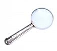 SILVER HANDLED MAGNIFYING GLASS at Ross's Online Art Auctions