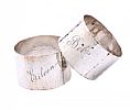 CASED IRISH SILVER NAPKIN RINGS at Ross's Online Art Auctions