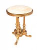ANTIQUE GILT MARBLE TOP LAMP TABLE at Ross's Online Art Auctions