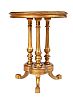 ANTIQUE GILT MARBLE TOP LAMP TABLE at Ross's Online Art Auctions
