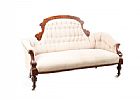 VICTORIAN INLAID WALNUT SETTEE at Ross's Online Art Auctions