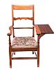 ANTIQUE MAHOGANY LIBRARY CHAIR at Ross's Online Art Auctions