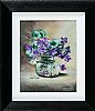 VIOLETS IN A LITTLE BOTTLE by Marjorie Wilson at Ross's Online Art Auctions