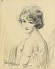 PORTRAIT OF A YOUNG GIRL by Frank McKelvey RHA RUA at Ross's Online Art Auctions