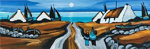 MOON OVER THE BAY by J.P. Rooney at Ross's Online Art Auctions