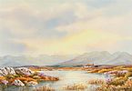 THE TWELVE BENS, DONEGAL by Hamilton Sloan at Ross's Online Art Auctions