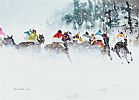 HORSE RACING, ST MORITZ by Kenny Hayes at Ross's Online Art Auctions