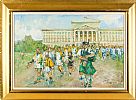 HURLEY PLAYERS AT STORMONT by Vittorio Cirefice at Ross's Online Art Auctions