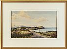 ABOVE BALLYGALLY, ANTRIM COAST by Samuel McLarnon UWS at Ross's Online Art Auctions