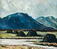 TURF STACKS, CONNEMARA by Patrick Ross at Ross's Online Art Auctions