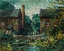 OLD COTSWOLDS WATERMILL by English School at Ross's Online Art Auctions