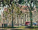 LONDON BUSES, PARLIAMENT SQUARE by English School at Ross's Online Art Auctions