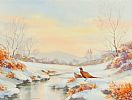WINTER PHEASANTS by Hamilton Sloan at Ross's Online Art Auctions