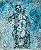 THE CELLO PLAYER by David Lennon at Ross's Online Art Auctions