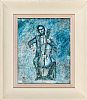 THE CELLO PLAYER by David Lennon at Ross's Online Art Auctions