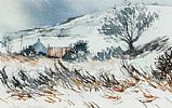 HUILL FARM IN WINTER by Chris Dearden RUA at Ross's Online Art Auctions