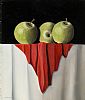 THREE GREEN APPLES by Kevin Meehan at Ross's Online Art Auctions